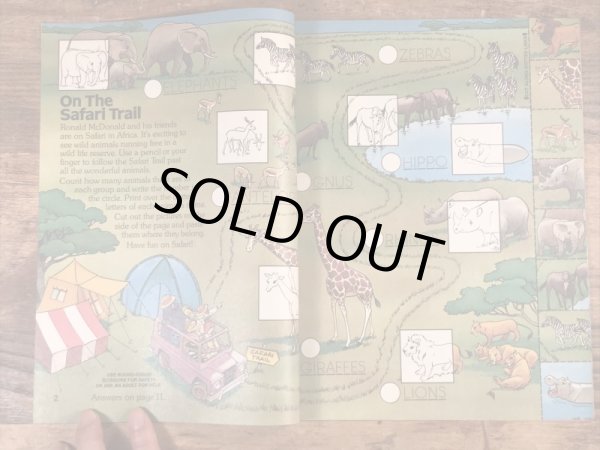 80年代　ビンテージ　マクドナルド　ファンタイムズ　フリーペーパー　ロナルド　雑貨