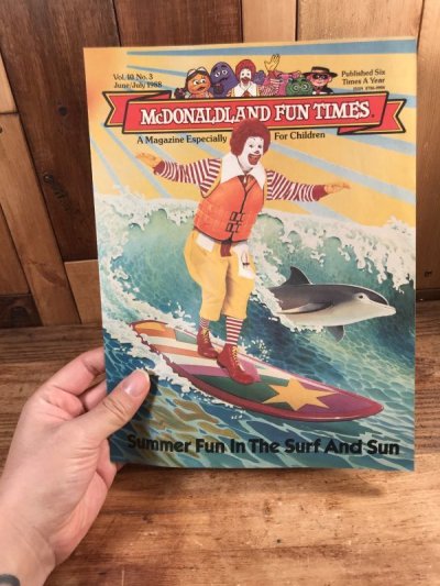 画像3: McDonaldland Fun Times “Summer Fun In The Surf And Sun” Magazine　マクドナルド　ビンテージ　ファンタイムズ　フリーペーパー　80年代