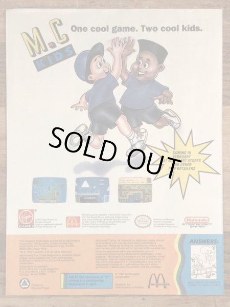 90’s　ヴィンテージ　マクドナルド　ファンタイムズ　フリーペーパー　雑貨