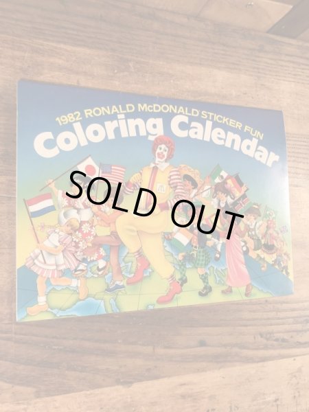 80年代　ビンテージ　マクドナルド　カラーリングブック　ロナルド　雑貨