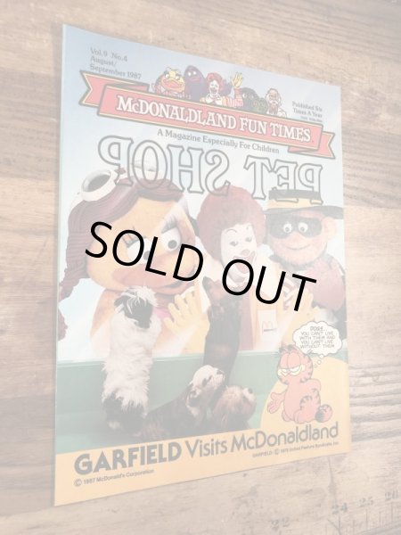 80年代　ビンテージ　マクドナルド　ファンタイムズ　ガーフィールド　マガジン　雑貨
