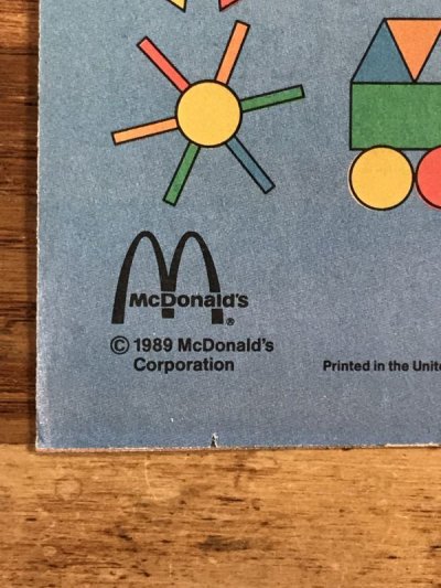 画像2: McDonaldland Fun Times “Fun With Shapes” Magazine　マクドナルド　ビンテージ　ファンタイムズ　フリーペーパー　80年代