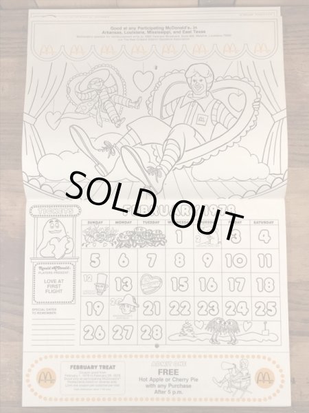 70年代　ビンテージ　マクドナルド　カラーリングブック　ロナルド　雑貨