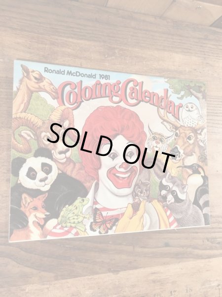 80年代 ビンテージ マクドナルド カラーリングブック ロナルド 雑貨