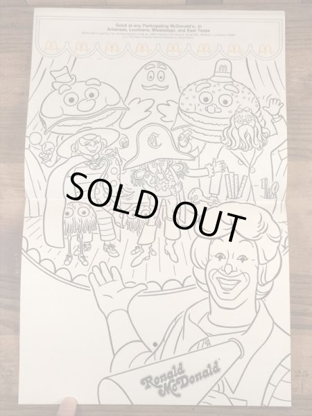 70年代 ビンテージ マクドナルド カラーリングブック ロナルド 雑貨