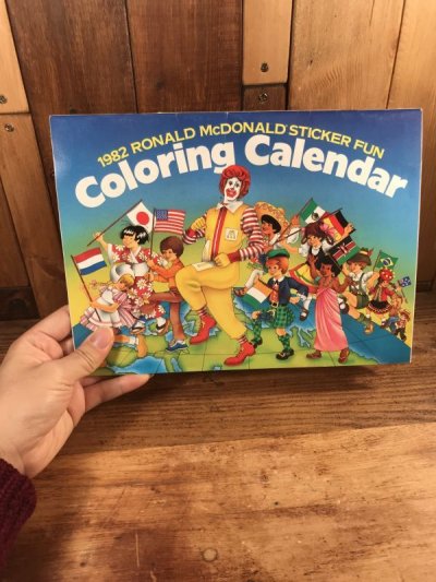 画像3: Ronald McDonald Sticker Fun “1982” Coloring Calendar　マクドナルド　ビンテージ　カラーリングブック　ロナルド　80年代