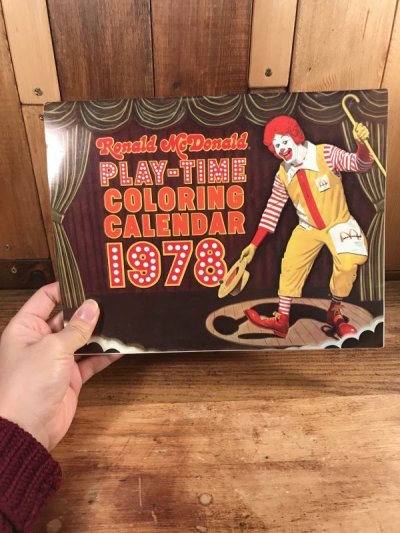 画像3: Ronald McDonald Play-Time “1978” Coloring Calendar　マクドナルド　ビンテージ　カラーリングブック　ロナルド　70年代