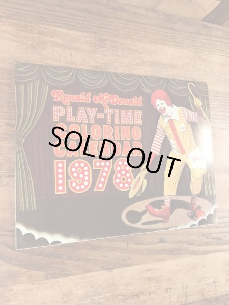 70年代　ビンテージ　マクドナルド　カラーリングブック　ロナルド　雑貨