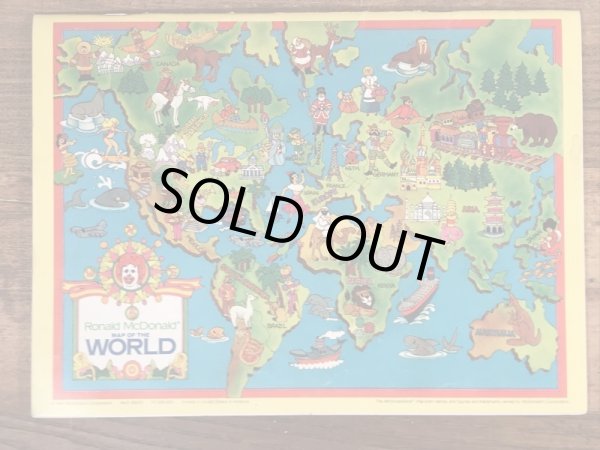 80’s　ヴィンテージ　マクドナルド　塗り絵　ロナルド　カレンダー　雑貨