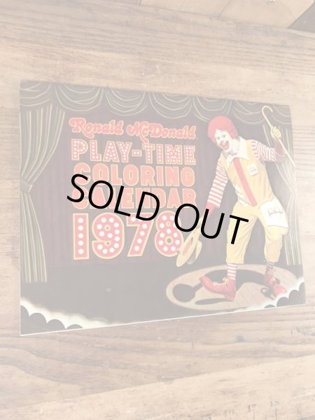 70年代 ビンテージ マクドナルド カラーリングブック ロナルド 雑貨