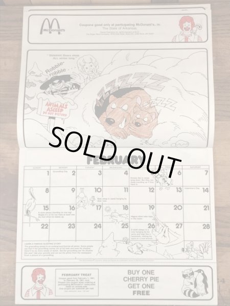 80年代 ビンテージ マクドナルド カラーリングブック ロナルド 雑貨