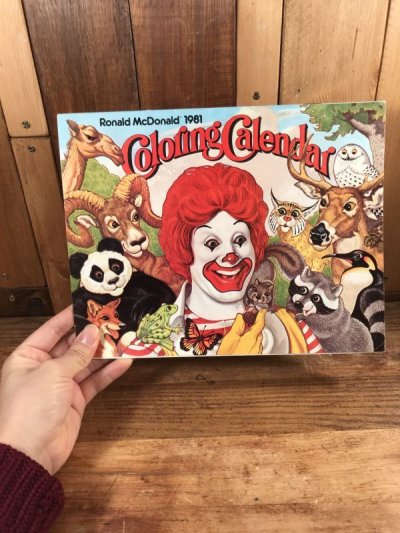 画像3: Ronald McDonald “1981” Coloring Calendar　マクドナルド　ビンテージ　カラーリングブック　ロナルド　80年代