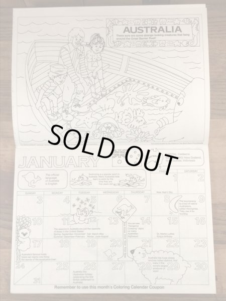 80年代　ビンテージ　マクドナルド　カラーリングブック　ロナルド　雑貨