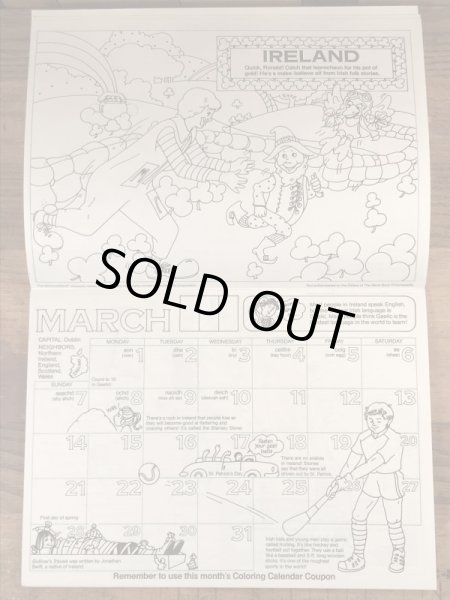 80年代　ビンテージ　マクドナルド　カラーリングブック　ロナルド　雑貨