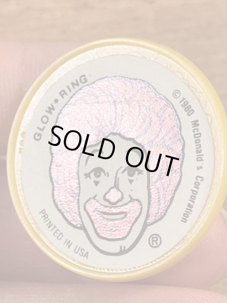 80’sのマクドナルドのロナルドのヴィンテージの指輪