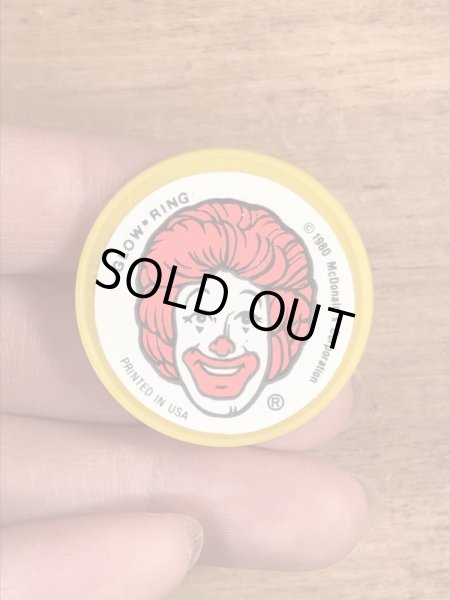 80年代頃のマクドナルドのロナルドのビンテージのトイリング