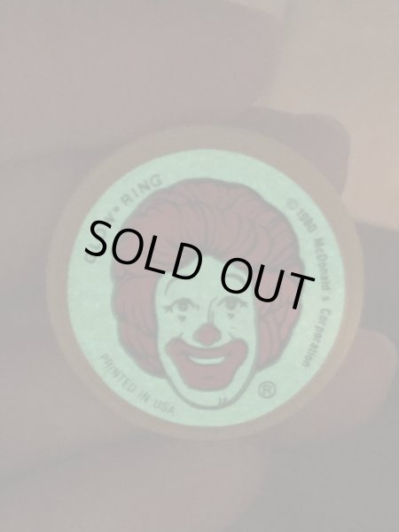 80’sのマクドナルドのロナルドのヴィンテージの指輪