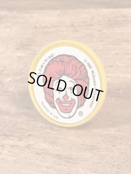 80’sのマクドナルドのロナルドのヴィンテージの指輪