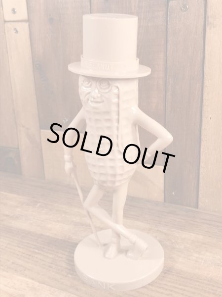 50~60’sの企業キャラクターのミスターピーナッツのヴィンテージのコインバンクドール