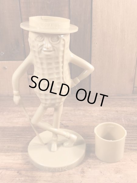 50~60年代頃のアドバタイジングキャラクターのミスターピーナッツのビンテージのコインバンクドール