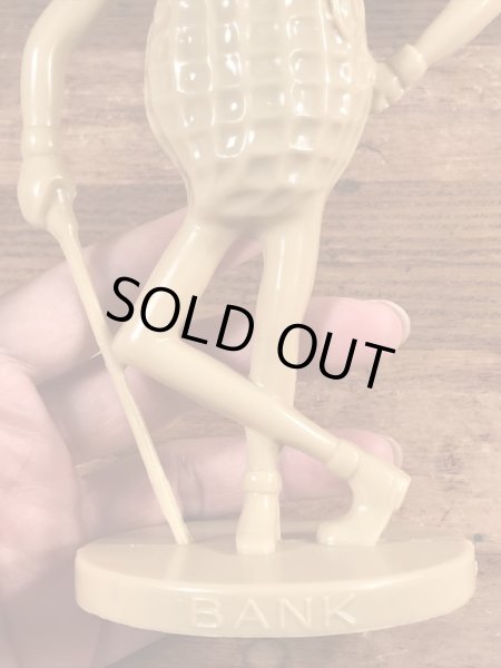 50~60年代頃のアドバタイジングキャラクターのミスターピーナッツのビンテージのコインバンクドール