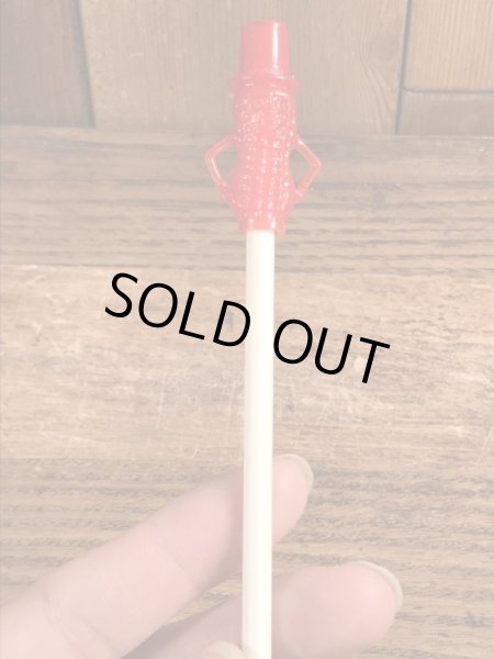 50~60年代頃のアドバタイジングキャラクターのミスターピーナッツのビンテージのストロー