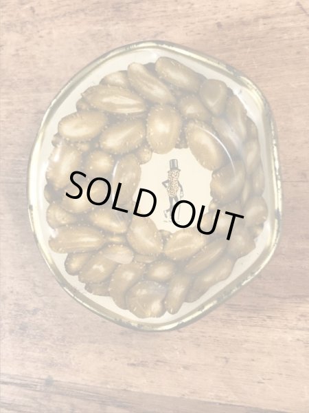 50~60’sのアドバタイジングキャラクターのミスターピーナッツのヴィンテージの容器