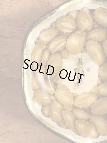 50~60年代頃のアドバタイジングキャラクターのミスターピーナッツのビンテージの入れ物