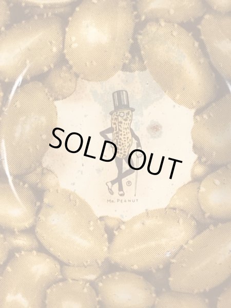 50~60年代頃のアドバタイジングキャラクターのミスターピーナッツのビンテージの入れ物