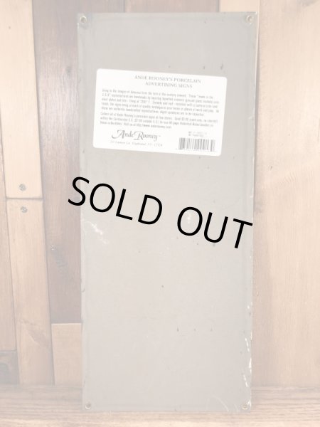 90’sのアドバタイジングキャラクターのミスターピーナッツのヴィンテージのメタルサイン