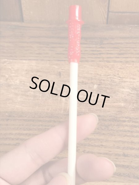 50~60年代頃のアドバタイジングキャラクターのミスターピーナッツのビンテージのストロー