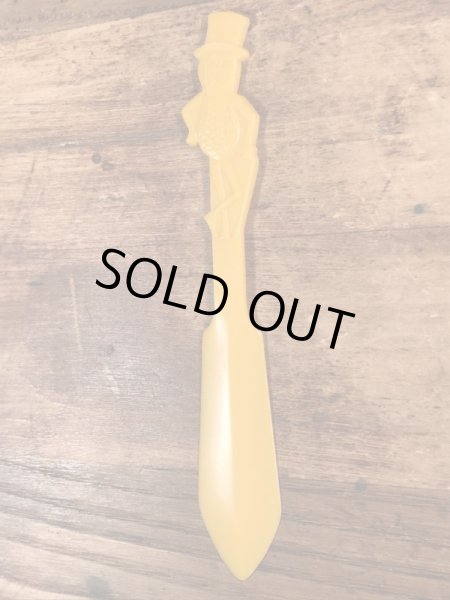 70’sの企業キャラクターのミスターピーナッツのヴィンテージのバターナイフ