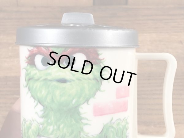 70’sのセサミストリートのオスカーのヴィンテージのプラスチックカップ