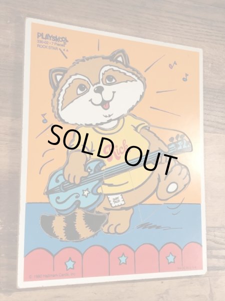 80年代頃のシャツテイルズのビンテージの木製パズル