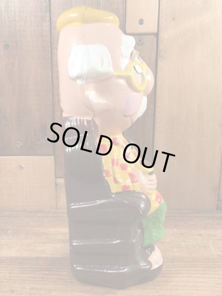 70年代頃のおじいさんのビンテージの貯金箱