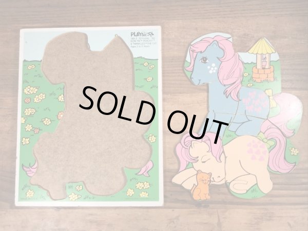 80年代頃のマイリトルポニーのビンテージのウッドパズル