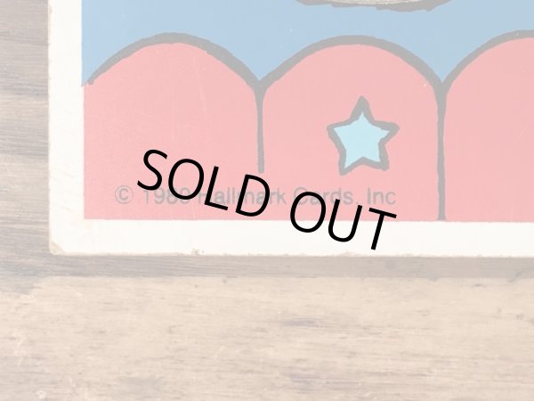 80年代頃のシャツテイルズのビンテージの木製パズル