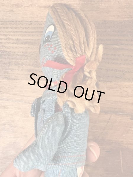 70年代頃のリーバイスのビンテージのデニムのラグドール