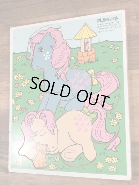 80’sのマイリトルポニーのヴィンテージの木製パズル