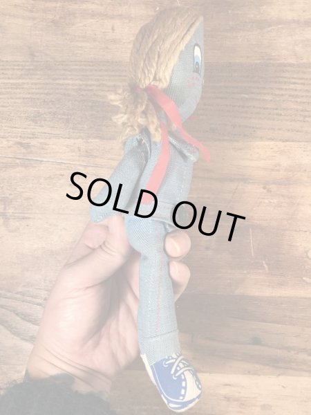 70年代頃のリーバイスのビンテージのデニムのラグドール