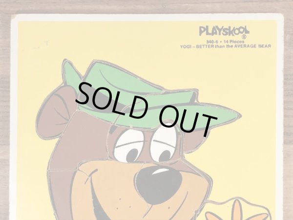 80’sのヨギベアのヴィンテージの木製パズル