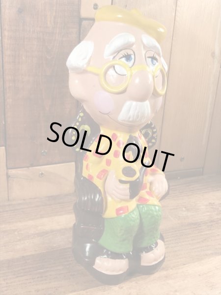 70年代頃のおじいさんのビンテージの貯金箱