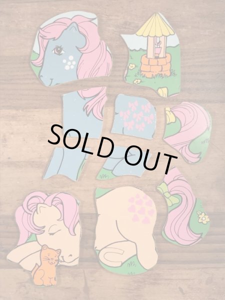 80年代頃のマイリトルポニーのビンテージのウッドパズル