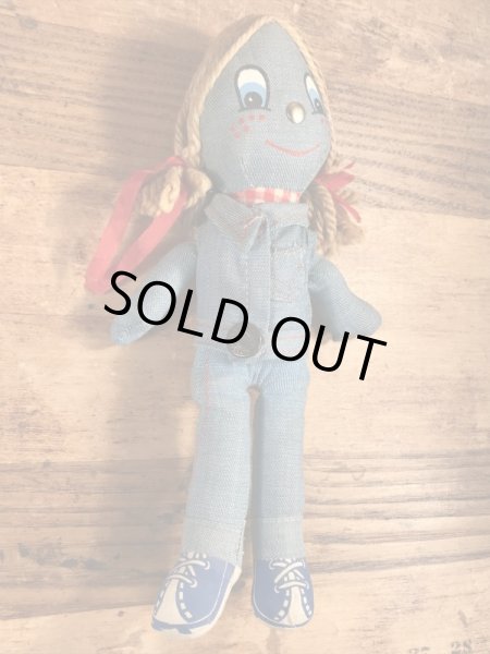 70年代頃のリーバイスのビンテージのデニムのラグドール