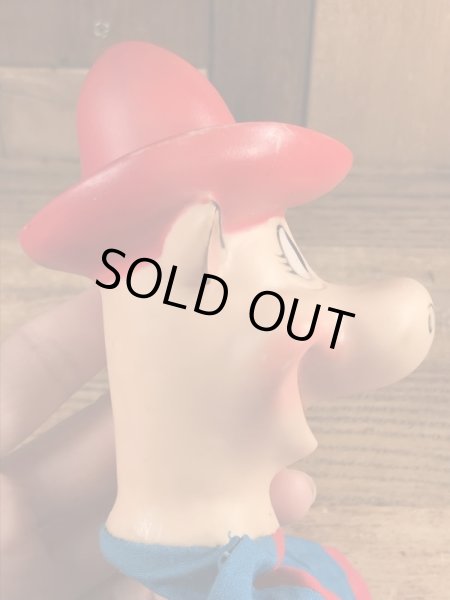 60年代頃のハンナバーベラの早撃ちマックのビンテージのハンドパペットドール