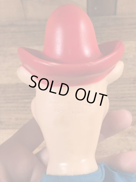 60’sのハンナバーベラの早撃ちマックのヴィンテージのパペット人形