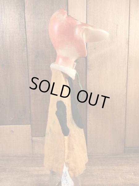 60年代頃のフリントストーンのディノのビンテージのパペット人形