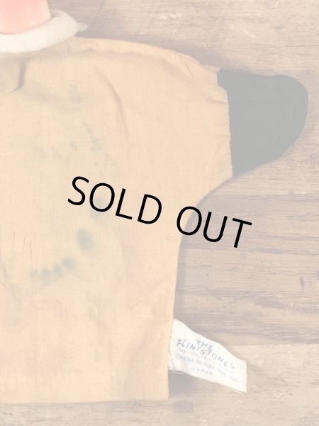 60’sのフリントストーンのディノのヴィンテージのハンドパペット