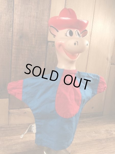 60年代頃のハンナバーベラの早撃ちマックのビンテージのハンドパペットドール