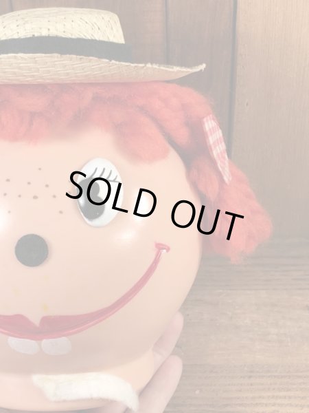 70’sのラガディ＆アンディモチーフのヴィンテージのコインバンクドール